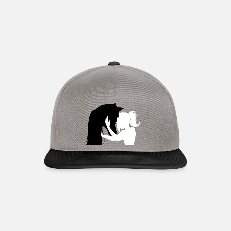 Pferdeliebe - Snapback Cap - Graphit/Schwarz