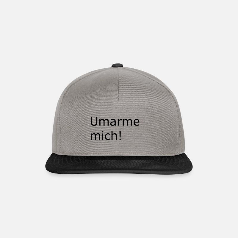 Umarme mich - Snapback Cap - Graphit/Schwarz