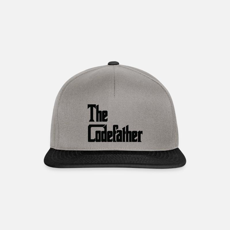 Den codefather mafia sjovt - Snapback Cap - grafitgrå/sort