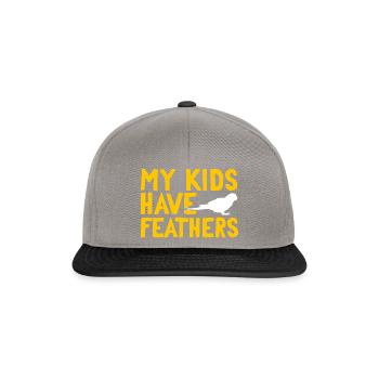 Molinasittich Perroquet Oiseau Perruche du Soleil - Casquette snapback - gris graphite/noir - Devant