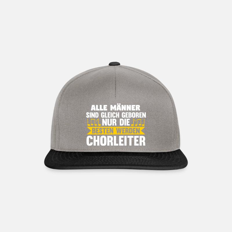 Chorleiter Beruf Chorsänger Geschenk - Snapback Cap - Graphit/Schwarz