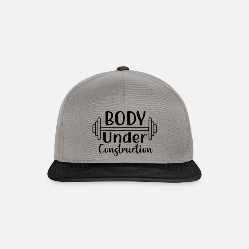 Body Under Construction 01 - Snapback Cap - Graphit/Schwarz