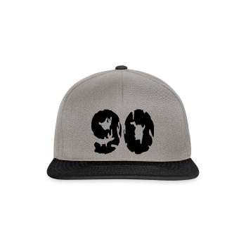90 Zahl Trikot - Snapback Cap - Graphit/Schwarz - Vorne