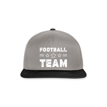 Équipe de football - Casquette snapback - gris graphite/noir - Devant