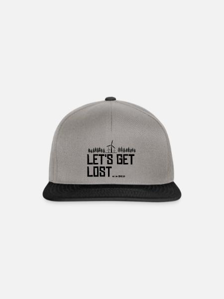 Let's get lost - Snapback Cap - Graphit/Schwarz