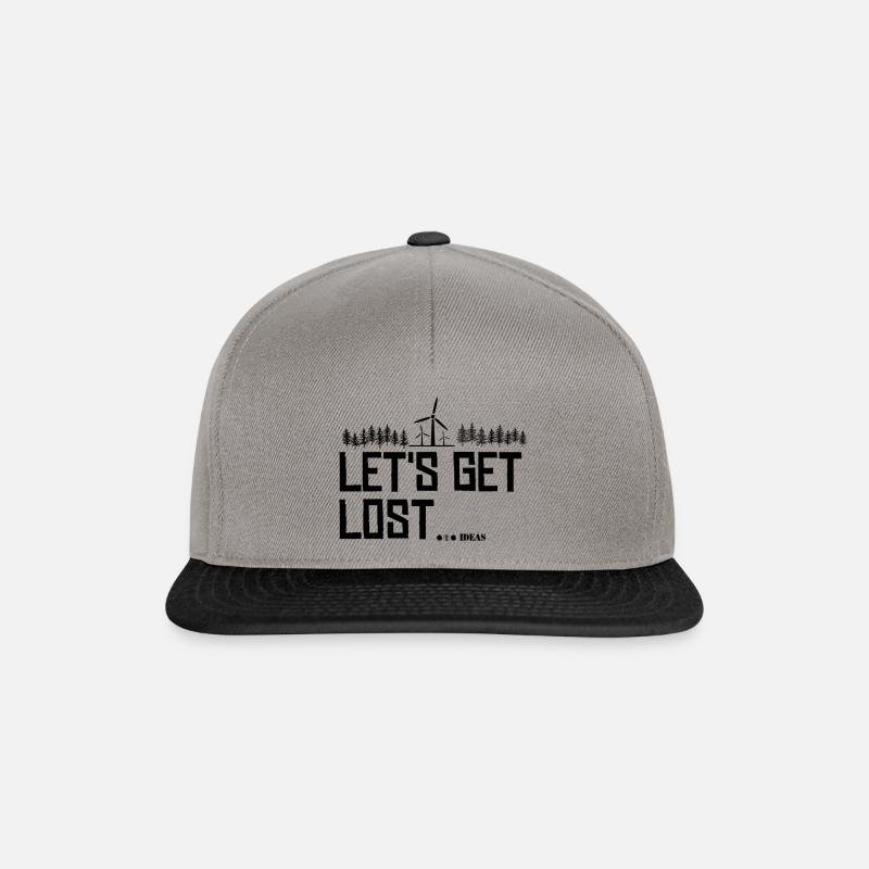Let's get lost - Snapback Cap - Graphit/Schwarz