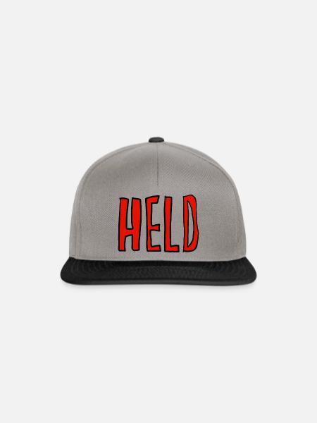 Held - Snapback Cap - Graphit/Schwarz