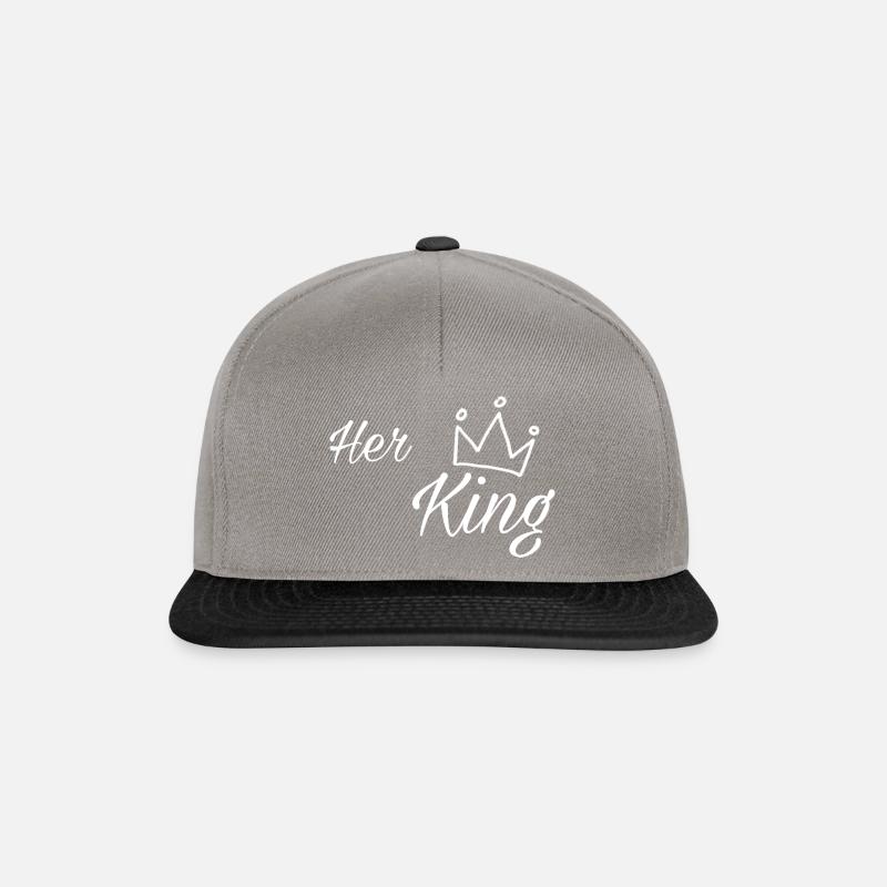 Her King - Snapback Cap - Graphit/Schwarz
