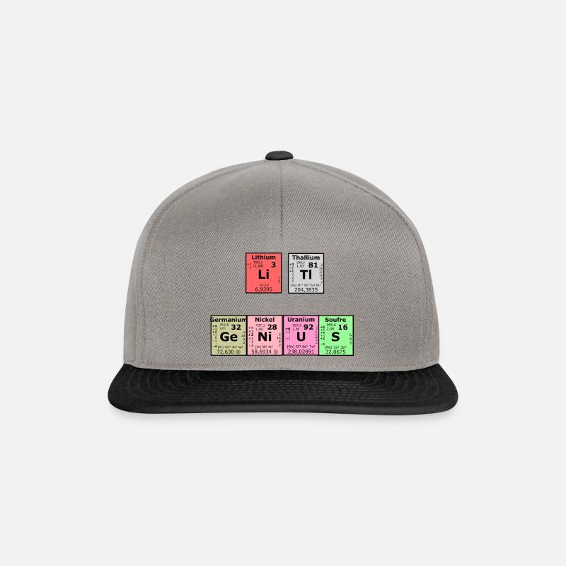Little genius - Snapback Cap - graphite/black