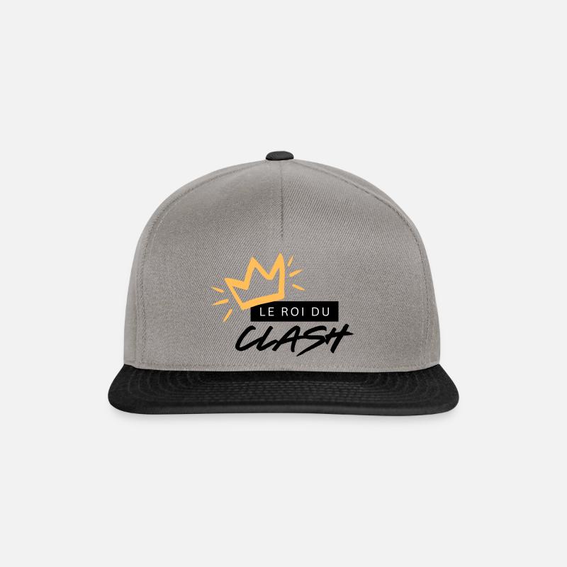 Le roi du clash - Casquette snapback - gris graphite/noir