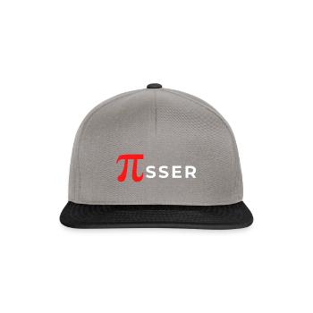 Pi - Lustiges Mathe Design für Mathematiker und IT - Snapback Cap - Graphit/Schwarz - Vorne
