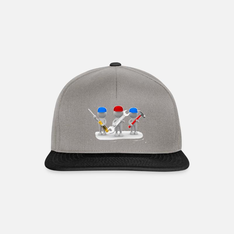 Werkzeuge - Snapback Cap - Graphit/Schwarz