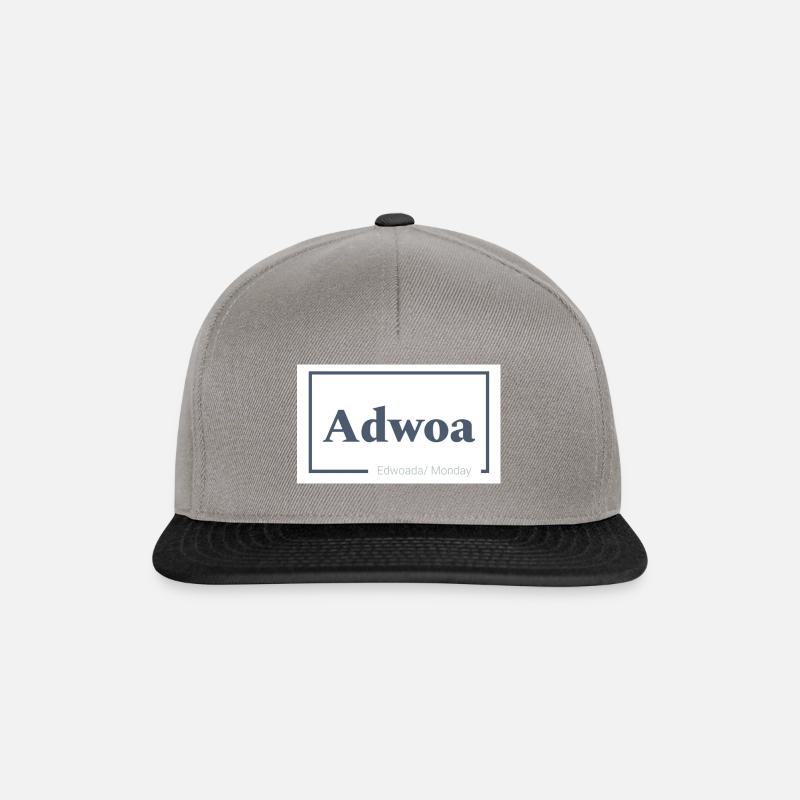 Adwoa/ Adjoa - Snapback Cap - Graphit/Schwarz