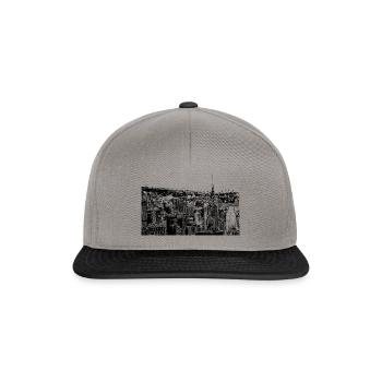 Skyline NYC - Snapback Cap - Graphit/Schwarz - Vorne