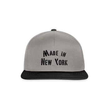 Made in New York - Snapback Cap - Graphit/Schwarz - Vorne