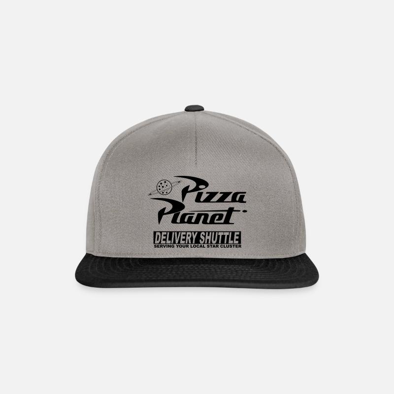 Pizza PLANETEN - Snapback Cap - Graphit/Schwarz
