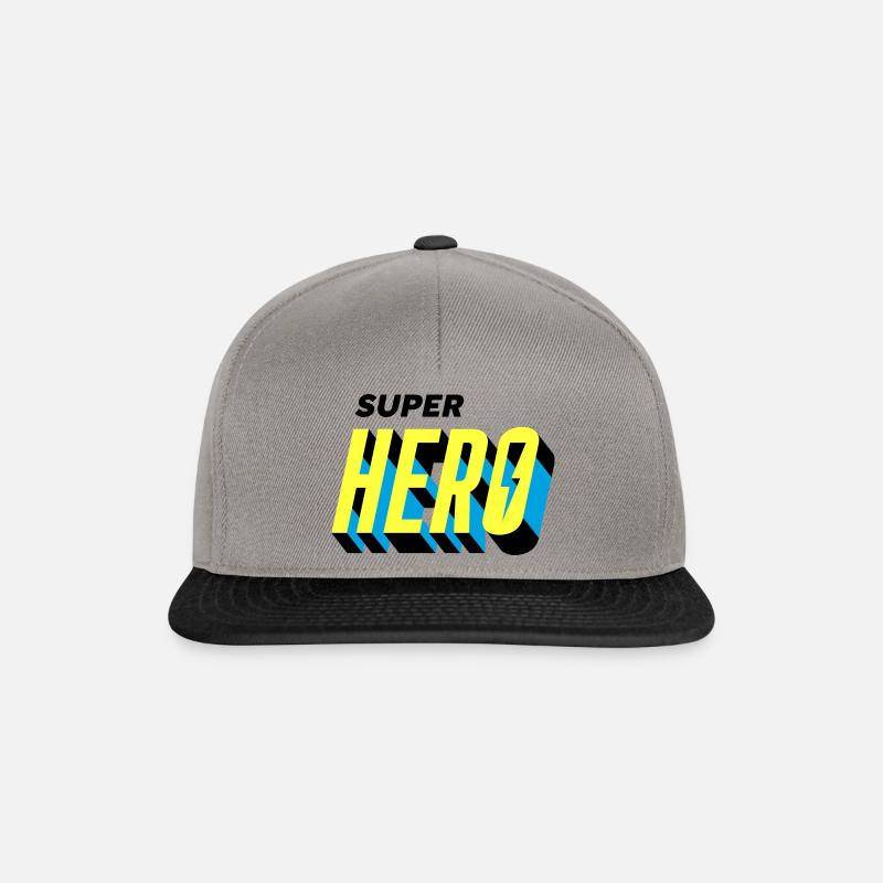 Superheld Geschenkidee Comic - Snapback Cap - Graphit/Schwarz