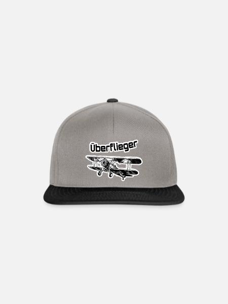 Ūberflieger - Snapback Cap - Graphit/Schwarz
