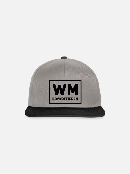 WM Katar - Snapback Cap - Graphit/Schwarz