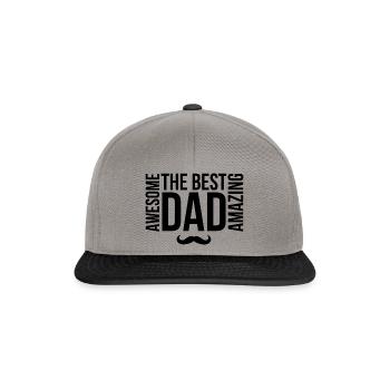 Toller Vater - Snapback Cap - Graphit/Schwarz - Vorne