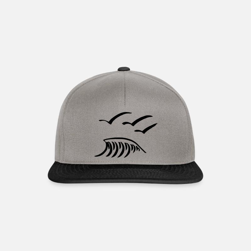 seagulls - Snapback Cap - Graphit/Schwarz