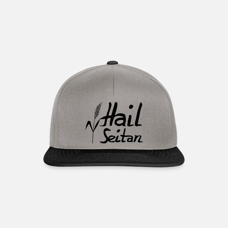 Hail Seitan - Snapback Cap - graphite/black