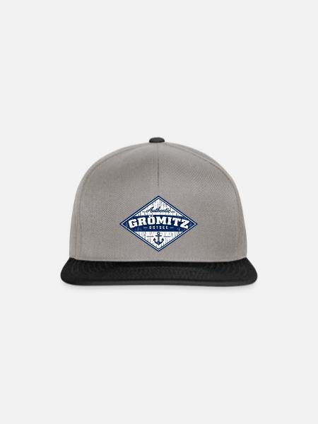 Grömitz - Ostsee - Deutschland - Riesenrad - Snapback Cap - Graphit/Schwarz