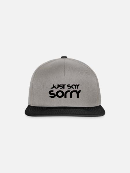 Spruch Text Slogan cool - Snapback Cap - Graphit/Schwarz
