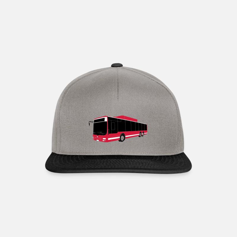Bus de Stockholm - Casquette snapback - gris graphite/noir