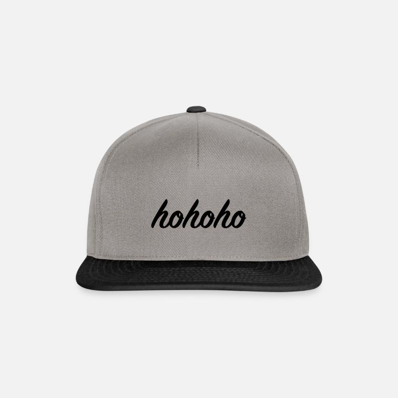 hohoho | Weihnachten, Nikolaus, Weihnachtsgeschenk - Snapback Cap - Graphit/Schwarz