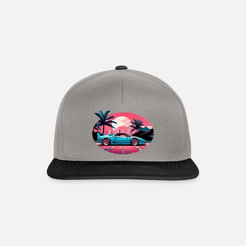 RETRO SPORTWAGEN - Snapback Cap - Graphit/Schwarz