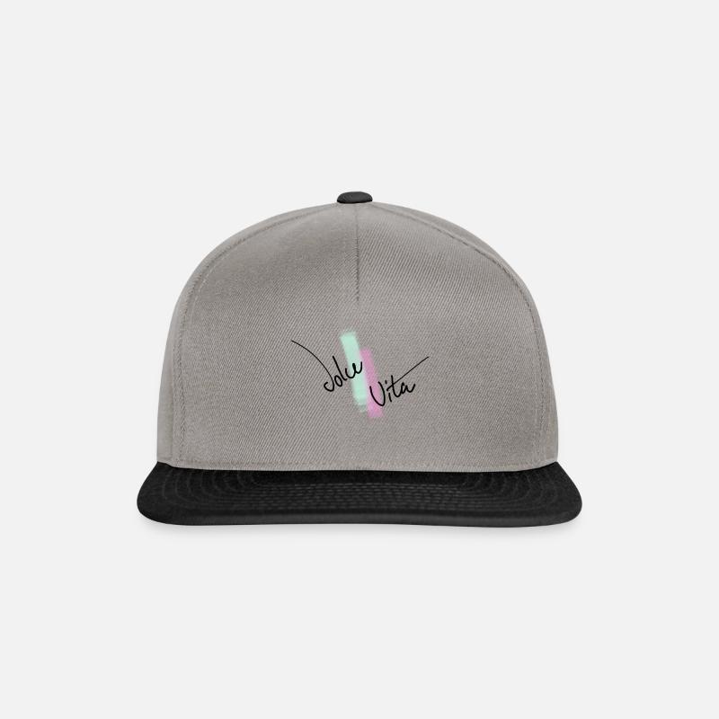 La Dolce Vita - Snapback Cap - Graphit/Schwarz