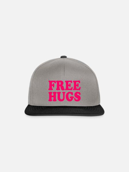 Free hugs - Snapback Cap - Graphit/Schwarz