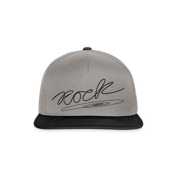 rock - Casquette snapback - gris graphite/noir - Devant
