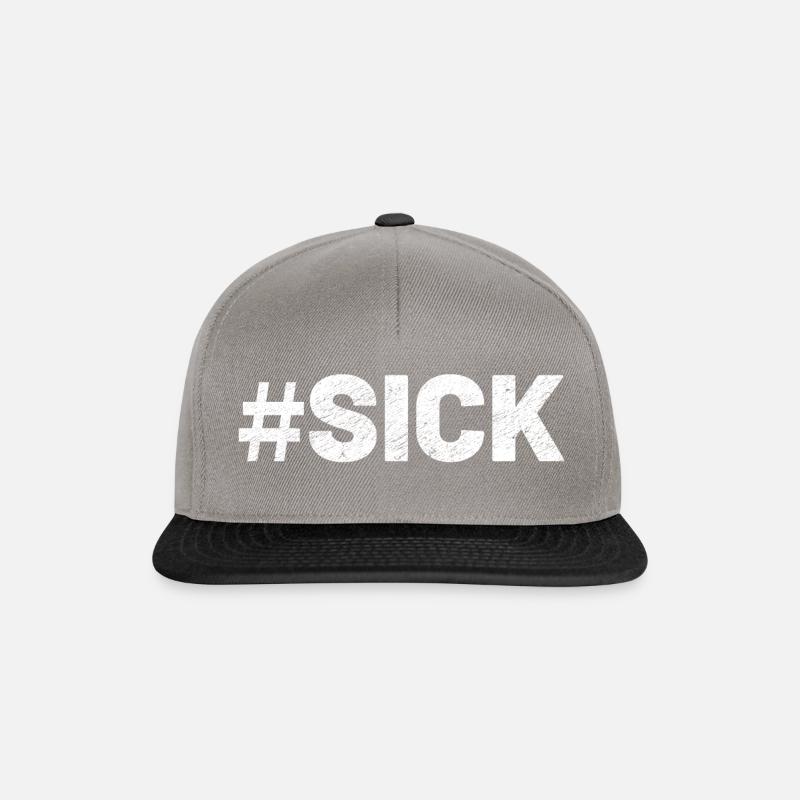 #sick - Snapback Cap - Graphit/Schwarz