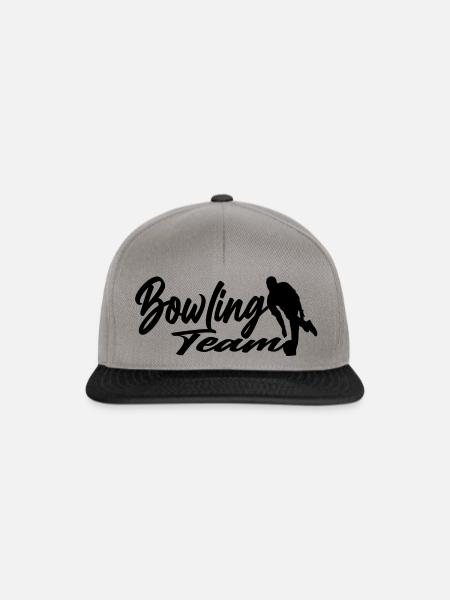 Kegeln - Snapback Cap - Graphit/Schwarz