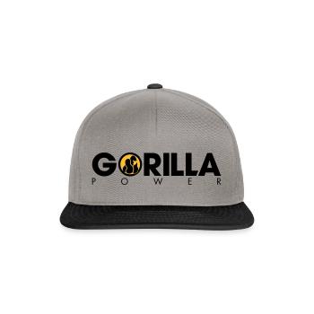 GORILLA POWER - Casquette snapback - gris graphite/noir - Devant