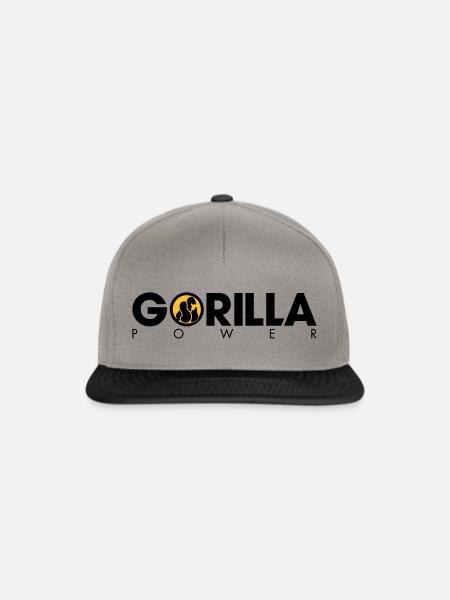 GORILLA POWER - Snapback Cap - Graphit/Schwarz