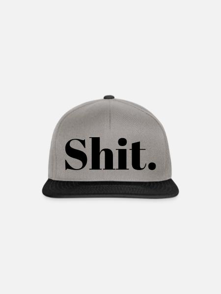 Shit. - Snapback Cap - Graphit/Schwarz