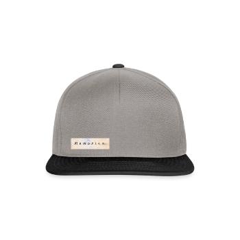 Mémoires - Casquette snapback - gris graphite/noir - Devant