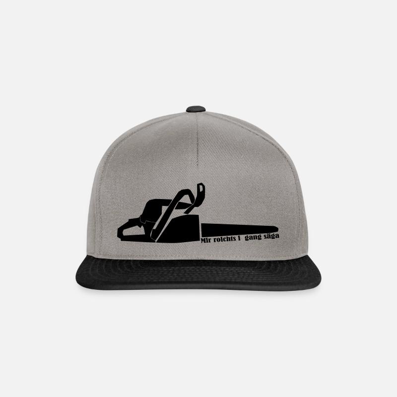 Mir roicht i gang säga - Snapback Cap - Graphit/Schwarz