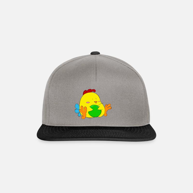 Hähnchen - Snapback Cap - Graphit/Schwarz