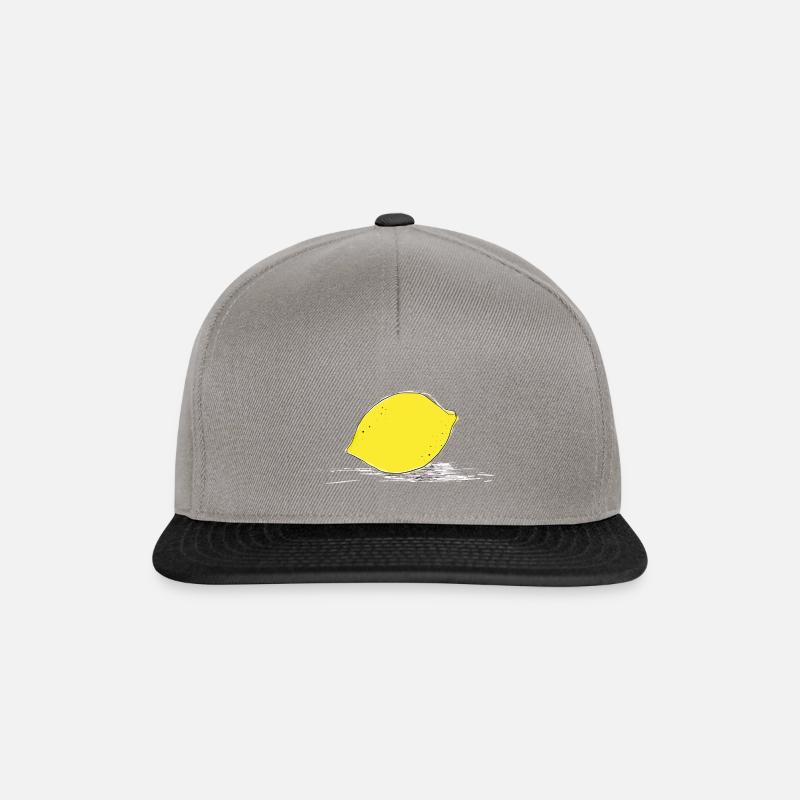 Zitrone - Snapback Cap - Graphit/Schwarz