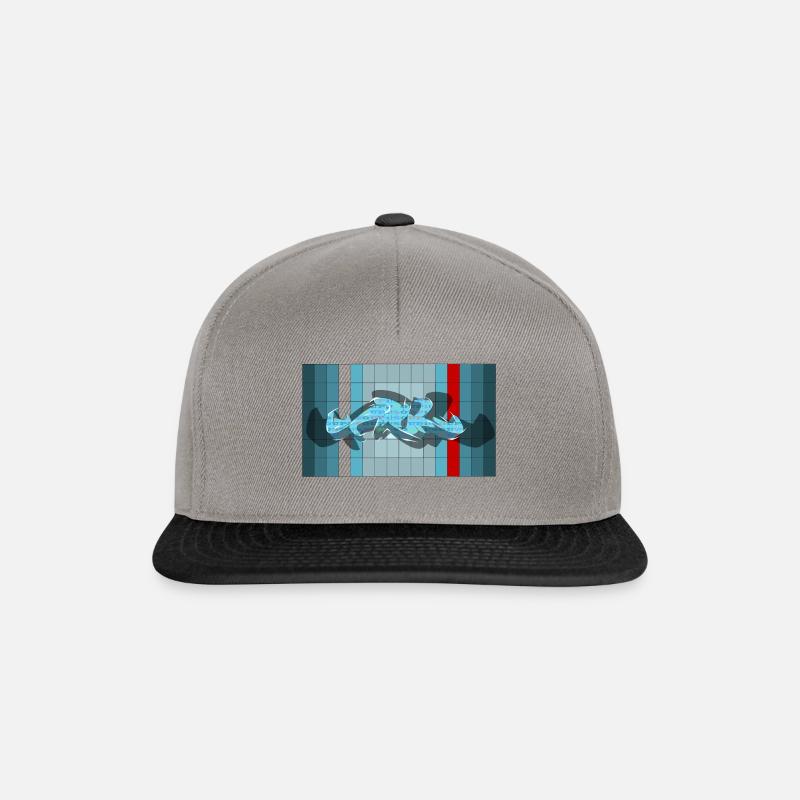 graffiti - Snapback Cap - Graphit/Schwarz