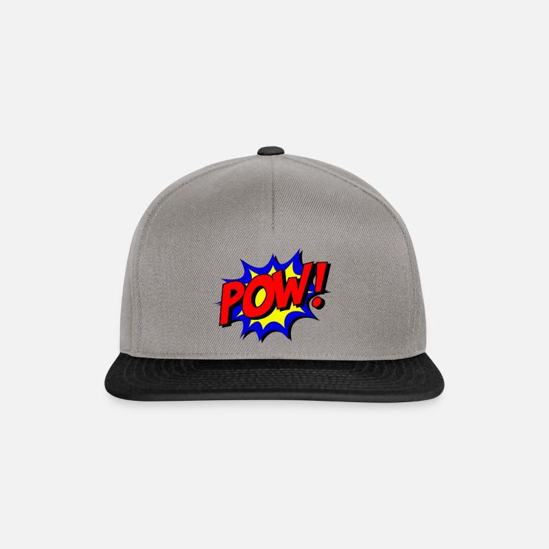 POW! - Snapback Cap - Graphit/Schwarz