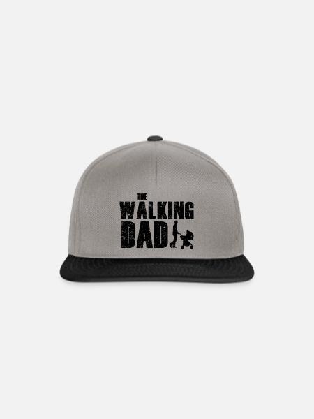 The Walking Dad (Dunkel) - Snapback Cap - Graphit/Schwarz