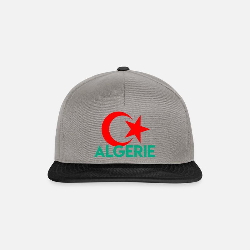 Algérie - Casquette snapback - gris graphite/noir