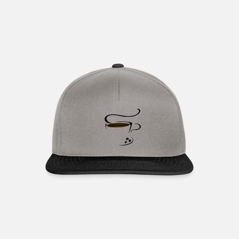 Coffee time! - Snapback Cap - Graphit/Schwarz