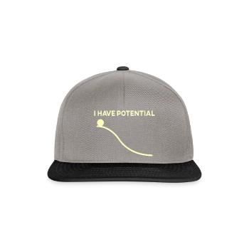 puissance potentielle physique physicien blague cadeau - Casquette snapback - gris graphite/noir - Devant