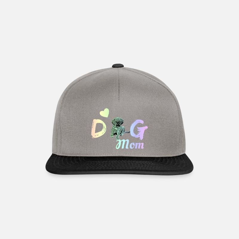 Dog Mom - Snapback Cap - graphite/black